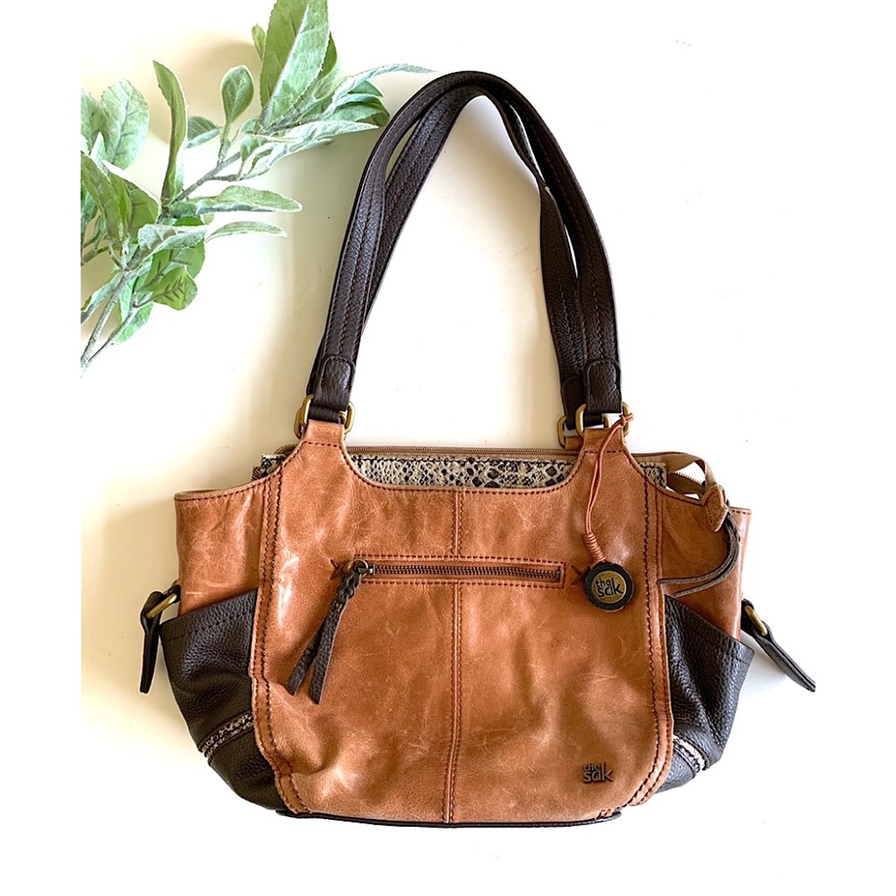 The Sak Snakeskin and Mixed Leather Handbag